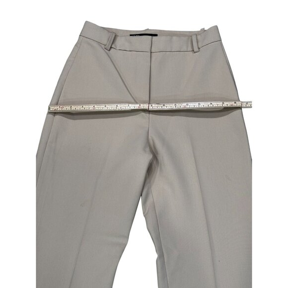 Zara Womens Beige Wide-Leg Trousers XS Formal Office Wear Polyester Blend - Picture 8 of 8